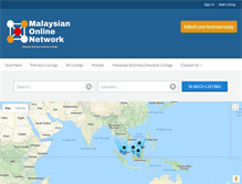 Tablet Screenshot of malaysianonlinenetwork.com